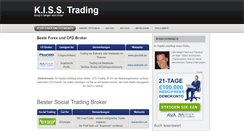 Desktop Screenshot of kiss-trading.de