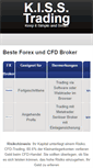 Mobile Screenshot of kiss-trading.de