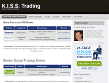 Tablet Screenshot of kiss-trading.de